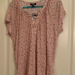 Soft Pink Floral Top